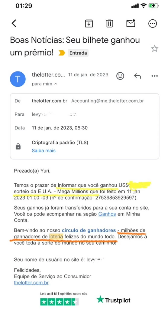Relato de aluno sobre resultado após a prática